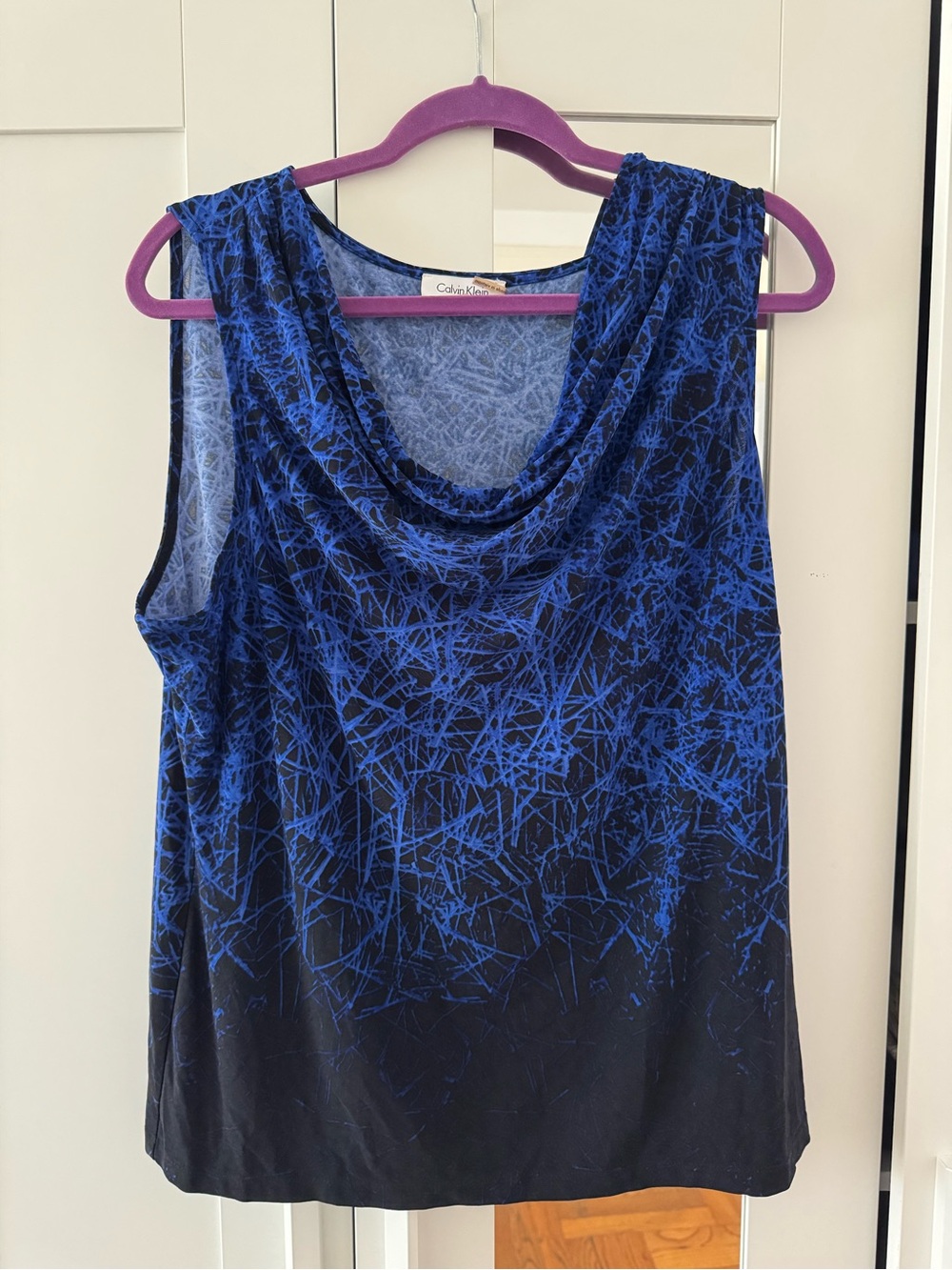 Calvin Klein Draped Neck Sleeveless Camisole